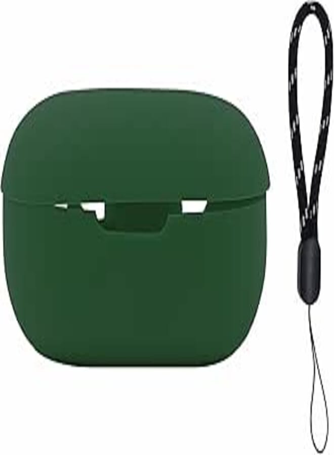 Brain Freezer Silicone Case Cover with Carabiner Hook Compatible with Anker Soundcore R50i Only (Device Not Included) Dark Green